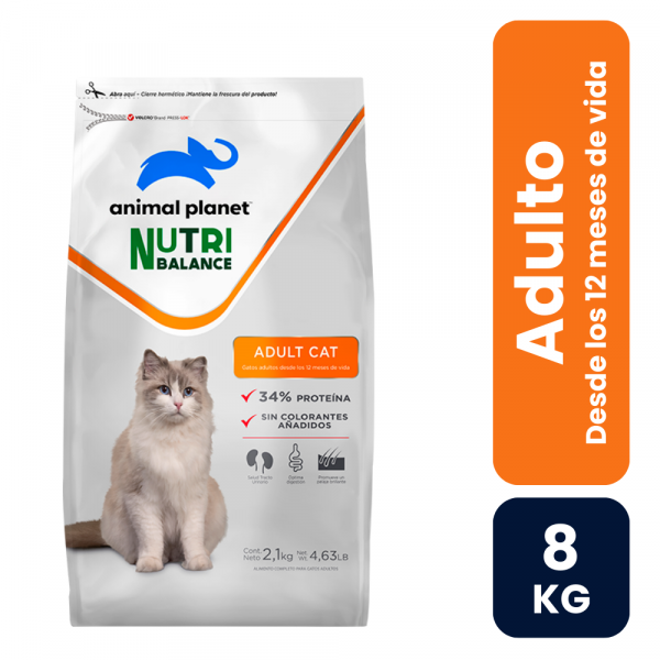 Animal Planet Nutribalance Gato Adulto 8kg