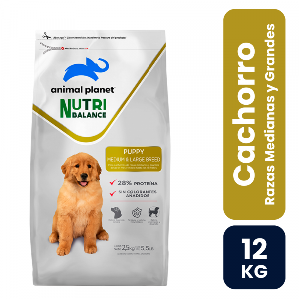 Animal Planet Nutribalance Cachorro Raza Mediana y Grande 12kg